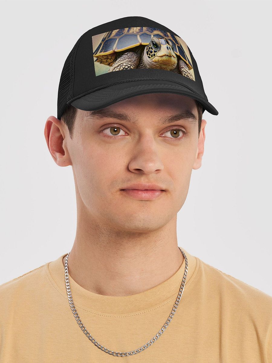 Wise Wanderer: Tortoise Trucker Hat for Slow & Steady Adventures product image (5)