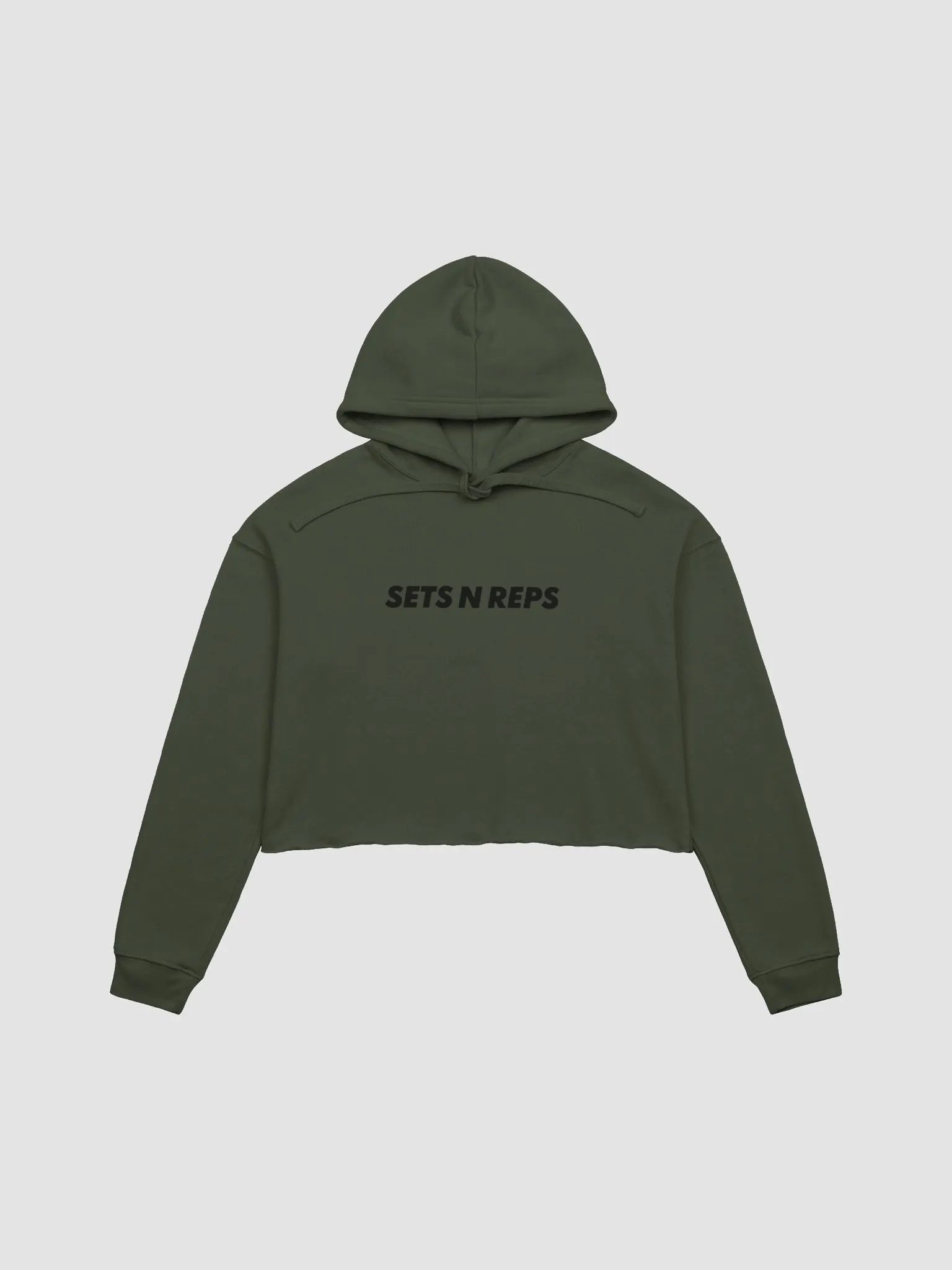 SNR Olive Cropped Hoodie product image (1)