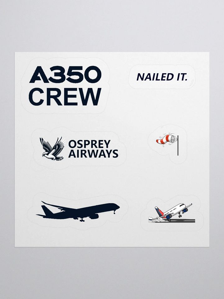 A350 Crew Sticker Set product image (2)