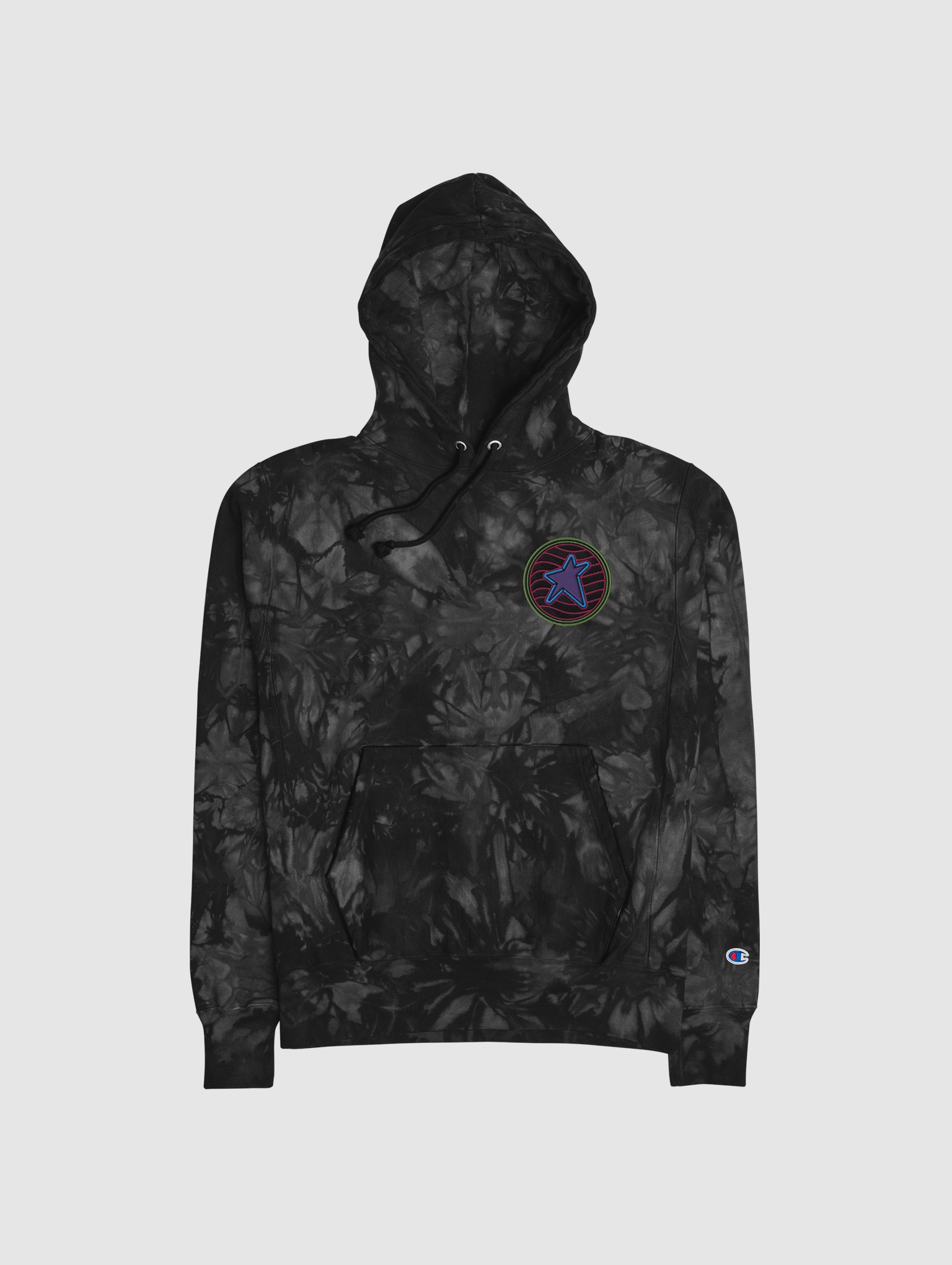 Embroidered mshoboslayer Unisex Champion tie-dye hoodie product image (1)