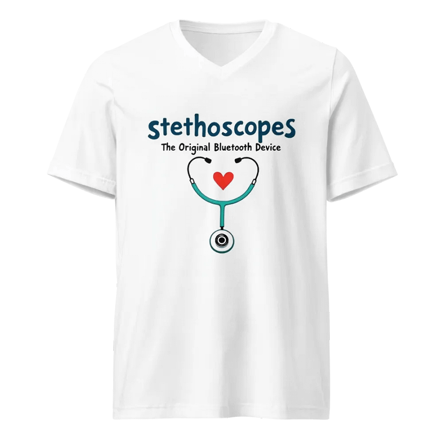 Heartbeat Stethoscope V-Neck Tee product image (1)
