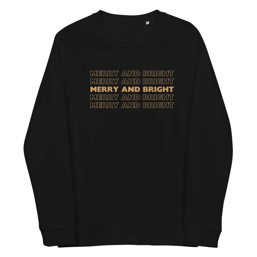 Golden Glitter Merry and Bright Sweatshirt product image (3)