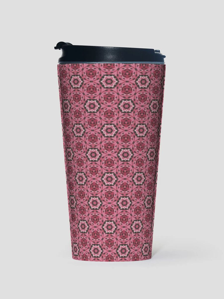 Pink & Black Octagonal Travel Mug product image (1)