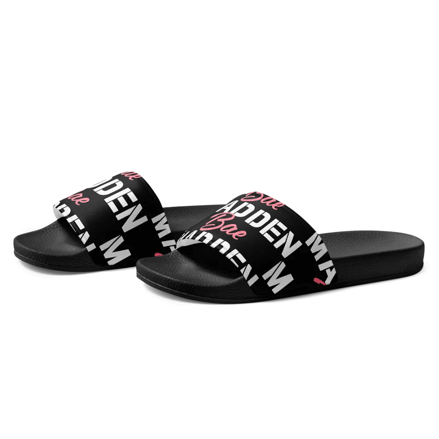 MaddenBae Mens Signature Slides Black product image (2)