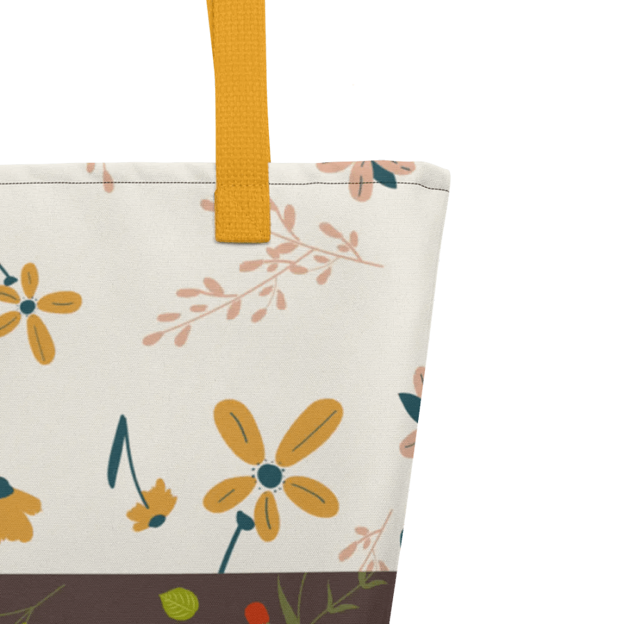 Autumn Leaf And Flower Tote Bag product image (3)