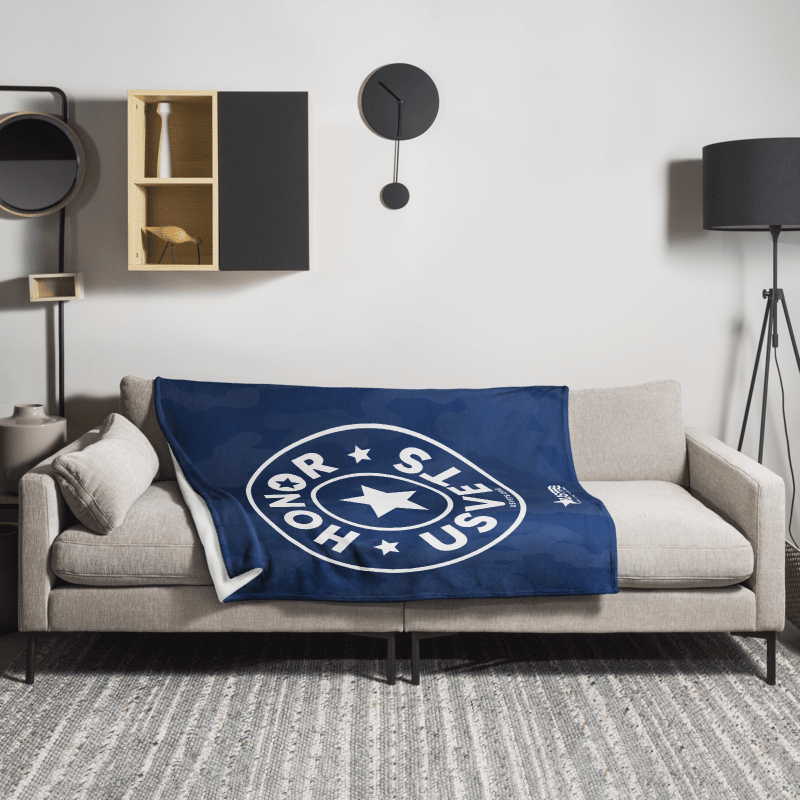 HONORUSVETS - BLUE THROW BLANKET product image (2)