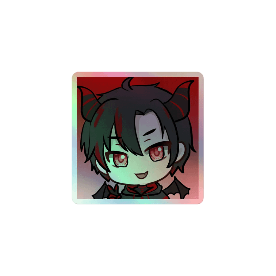 Mischievous Devil Chibi Holographic Stickers product image (1)