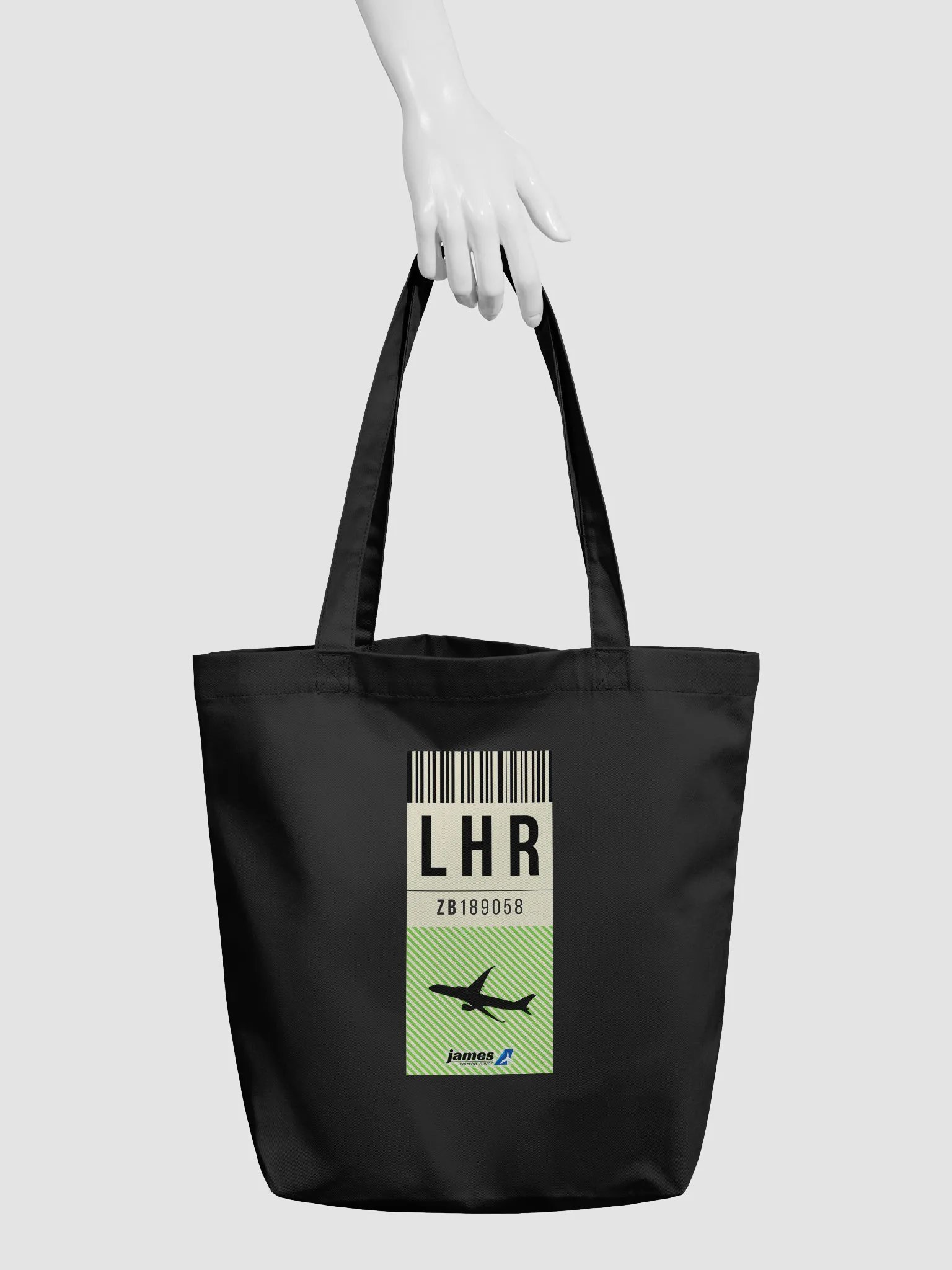 London Heathrow (LHR) Stylish Luggage Tag Tote Bag product image (3)