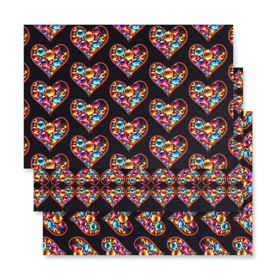 Ornate Hearts Wrapping Paper Set product image (4)