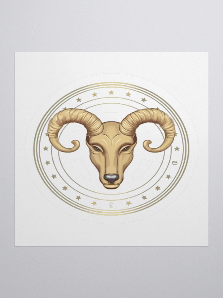 Aries Zodiac Kiss-Cut Sticker product image (3)