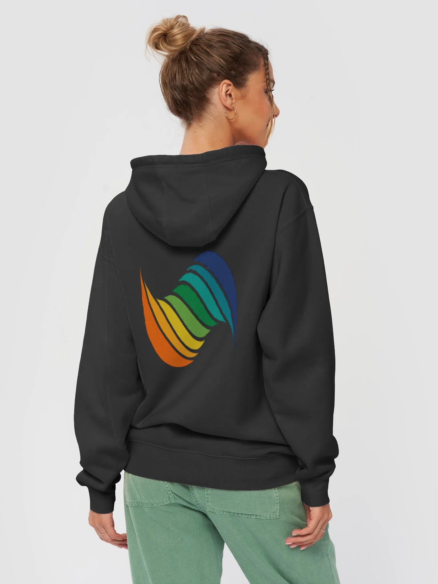 Vibrant Curves Logo Hoodie product image (4)