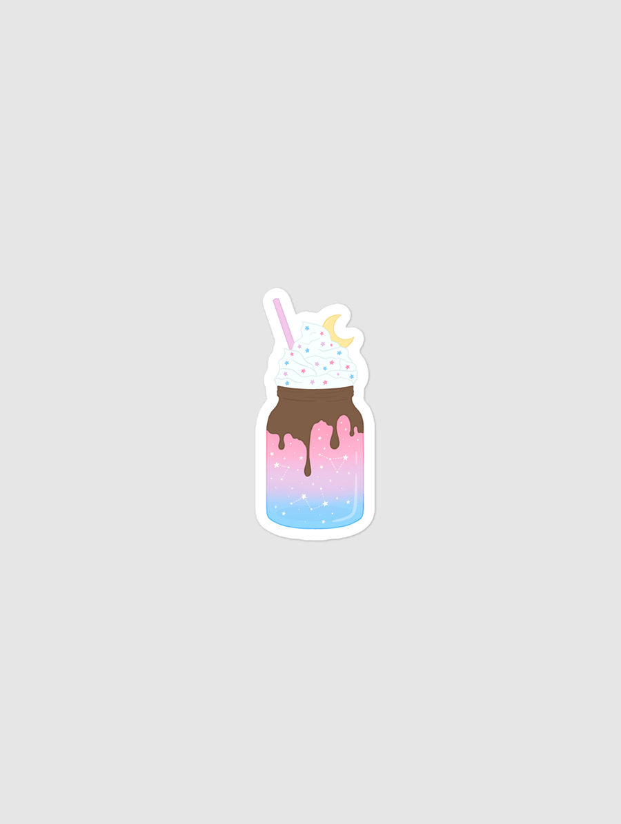 Bi Pride Milkshake Sticker product image (1)