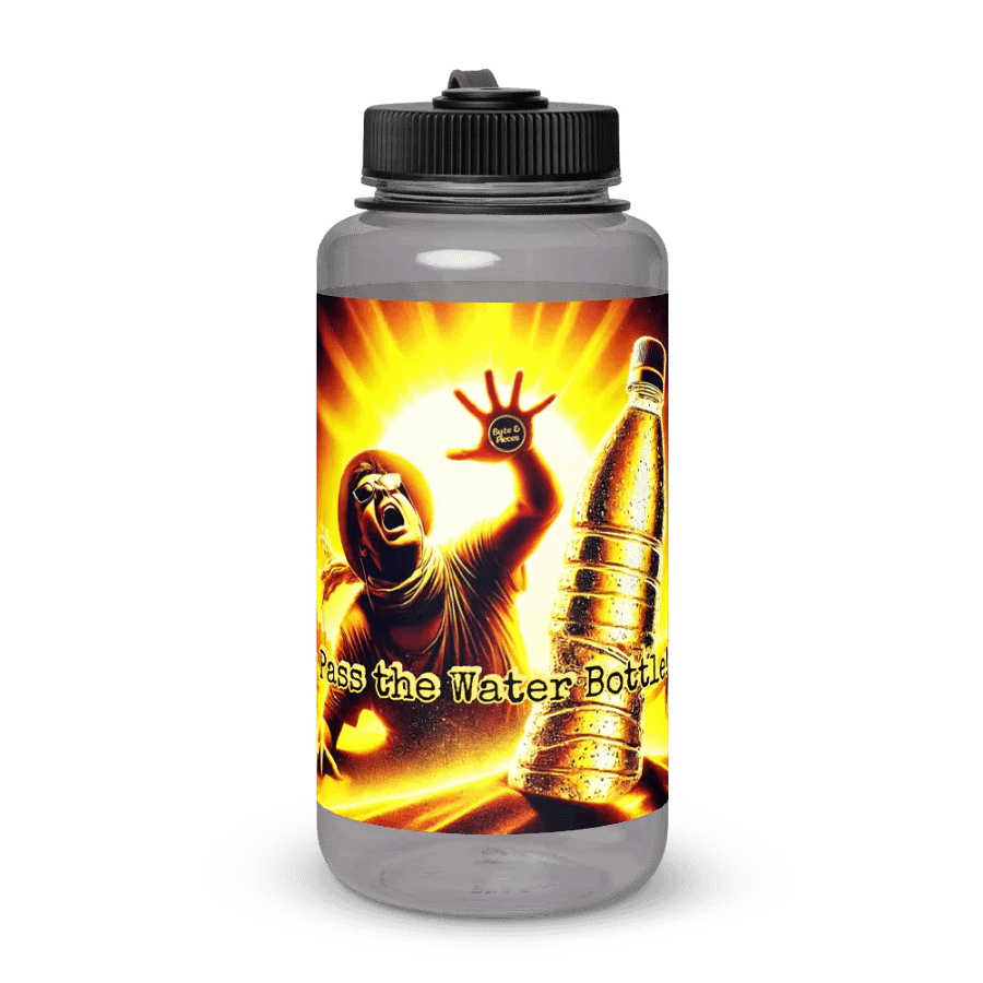 'Dehyration is No Joke -- Pass the Water Bottle!' 32 oz Wide Mouth Water Bottle product image (2)