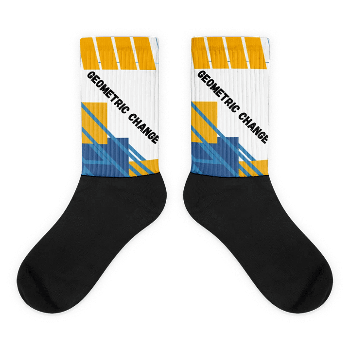 Vibrant Geometric Fusion Sublimated Socks product image (1)