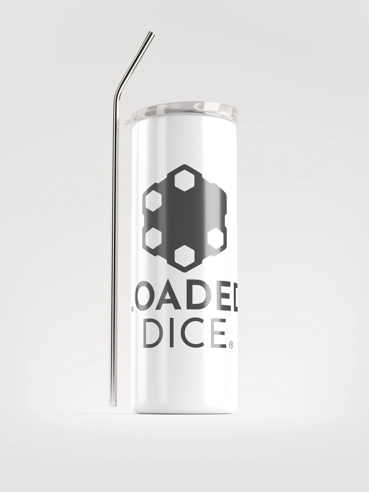 Loaded Dice Stainless Steel Tumbler White product image (1)