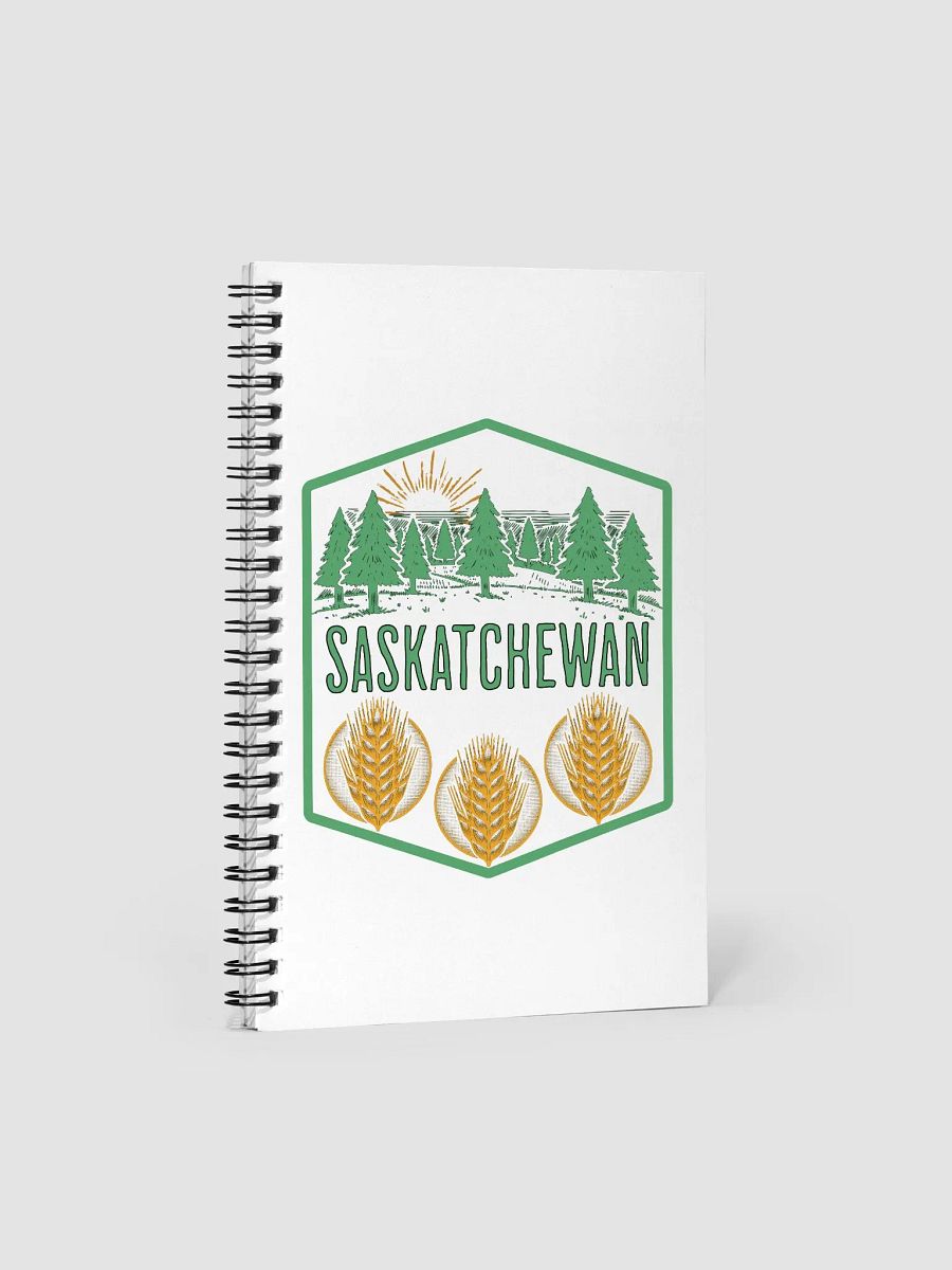 Saskatchewan Tree Wheat Sunset Spiral Notebook product image (1)