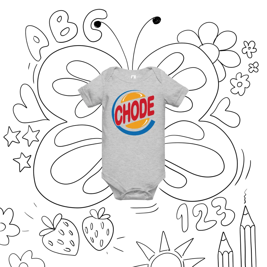 Chode Burger baby onesie product image (8)