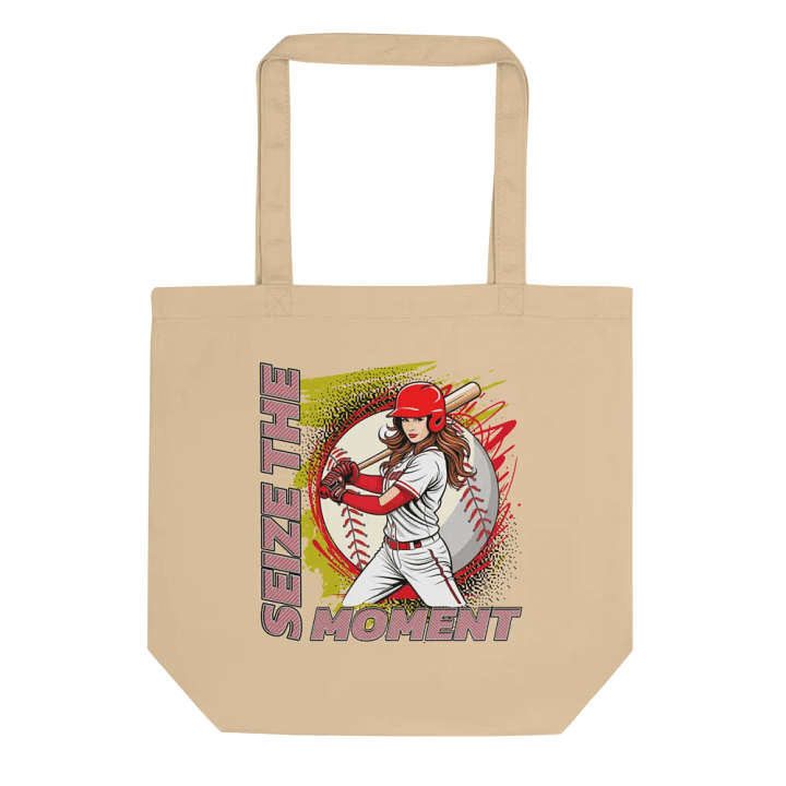 Seize the Moment Baseball Female Eco-Friendly Tote Bag product image (1)