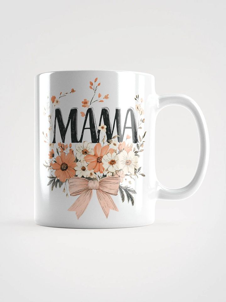 Floral Mama White Glossy Mug product image (1)