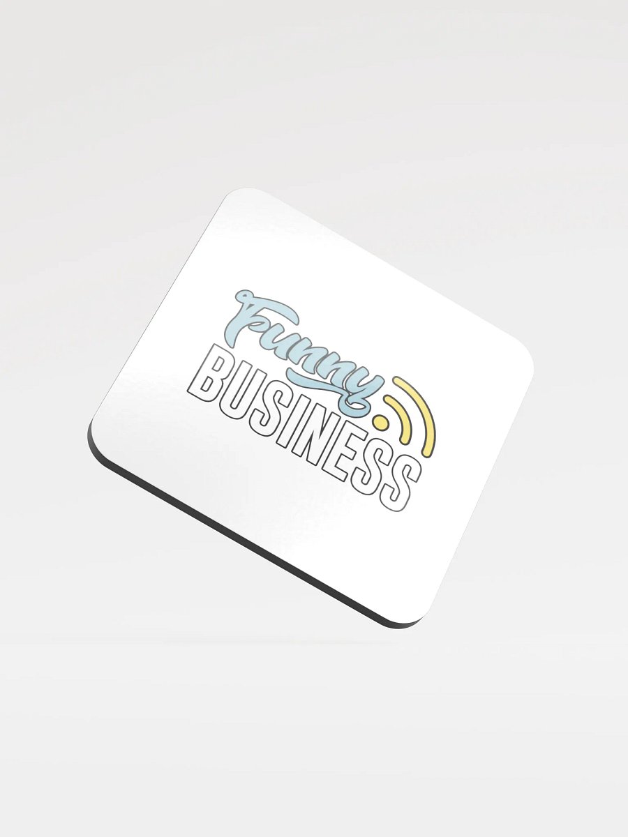 Funny Business Glossed Cork Coaster product image (1)