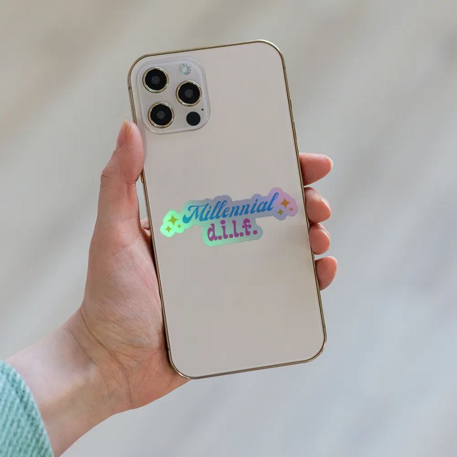 Millennial D.I.L.F.S. Holographic Sticker Sheet product image (8)