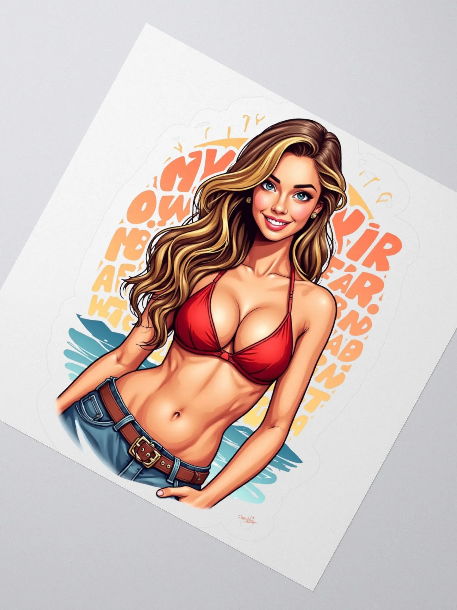 Beach Babe Vibes Sticker Set product image (6)