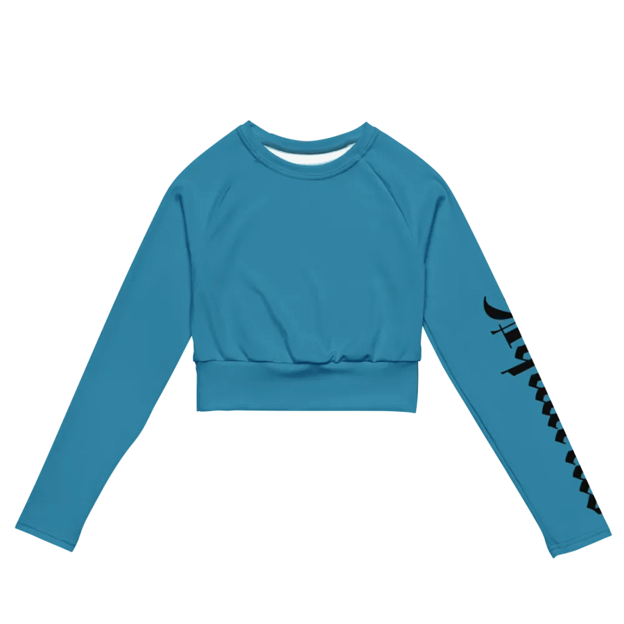 Blue Aquarius All-Over Crop Top product image (2)