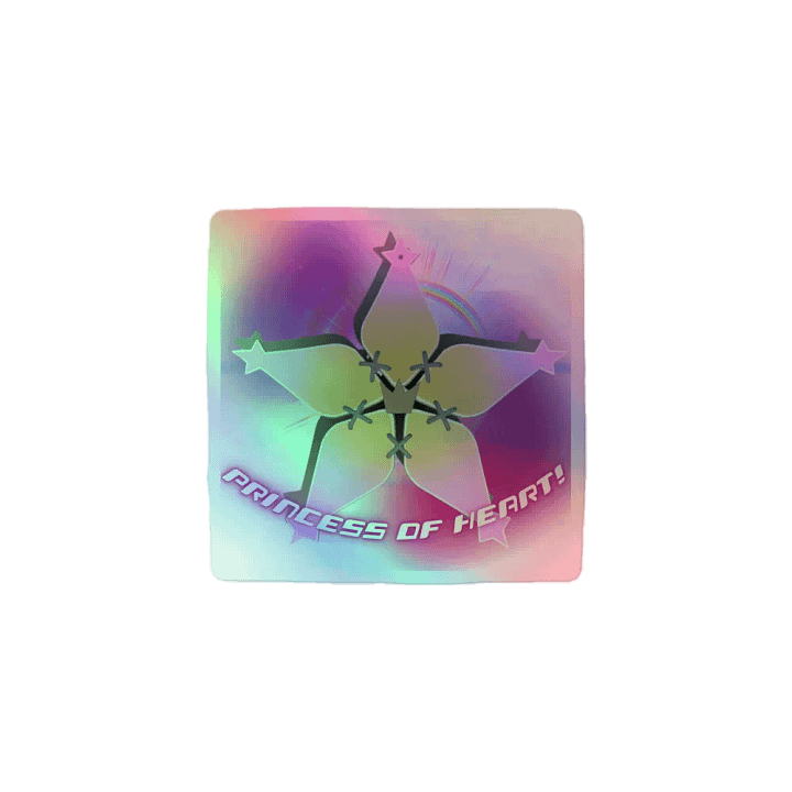 Kingdom Hearts Princess of Hearts Holographic Sticker product image (1)
