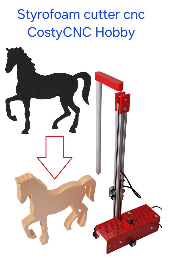 Costycnc hobby polystyrene cutting cnc plotter - length 2 meters (extensible) product image (1)