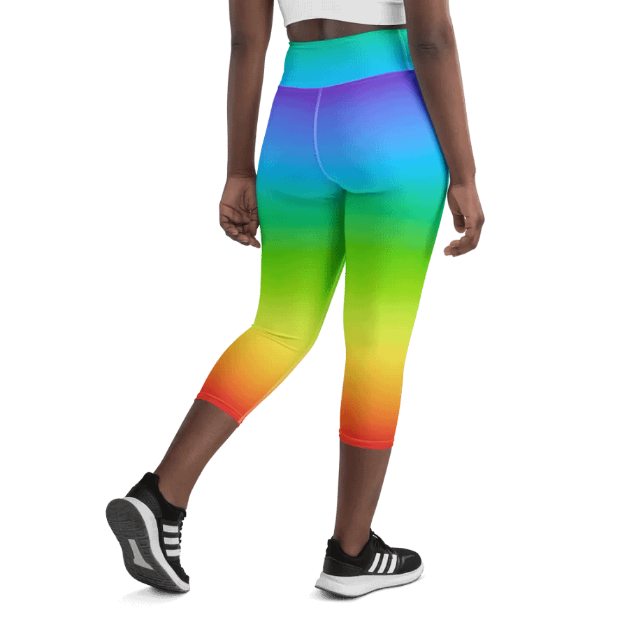 Rainbow Yoga Capri Leggings product image (8)