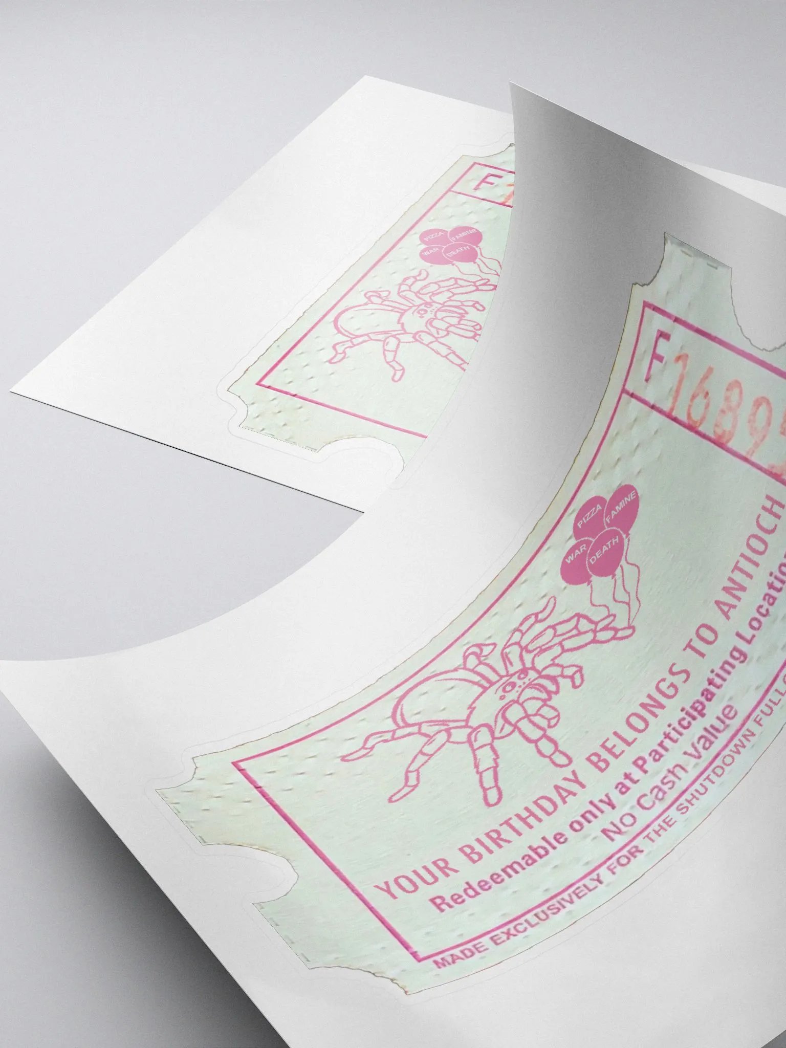 Antioch Ticket Sticker product image (4)
