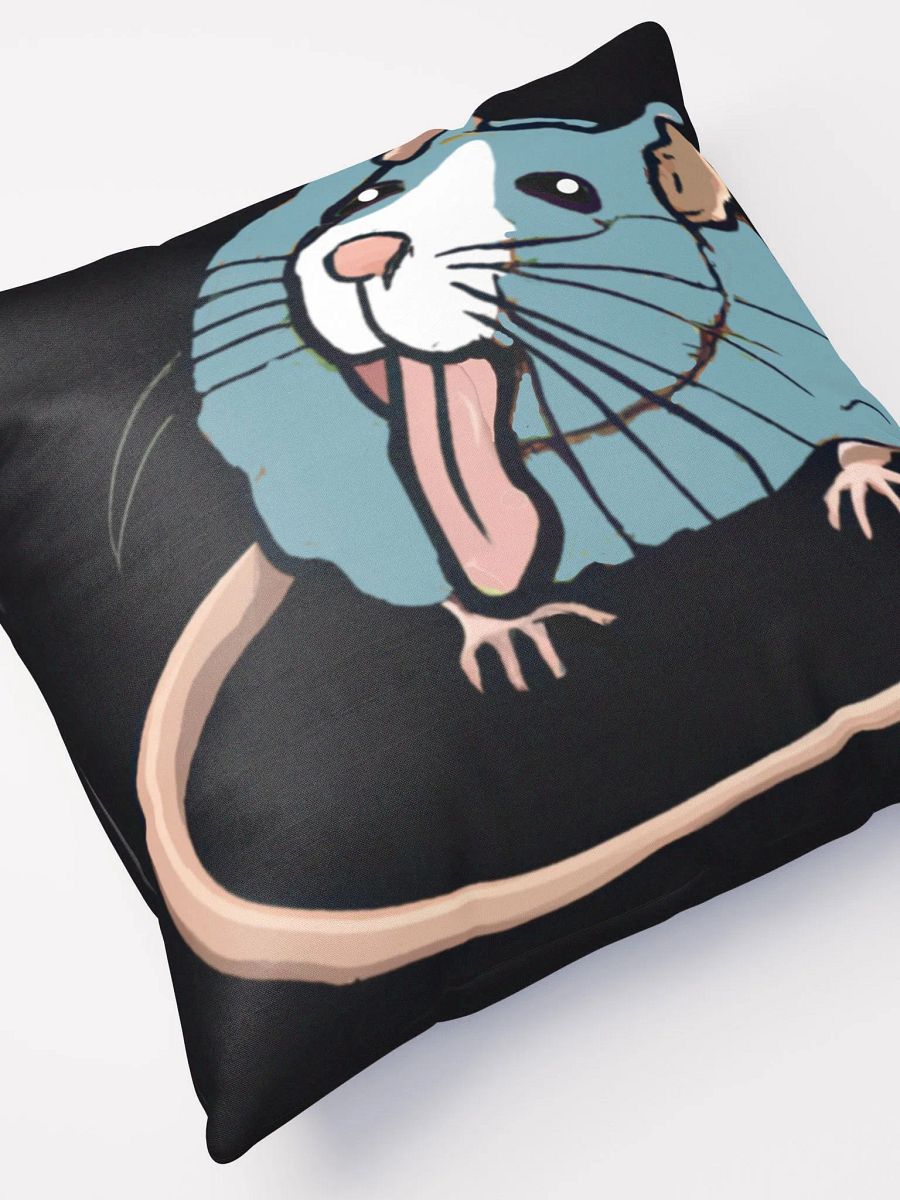 cheeky rat throw pillow product image (3)