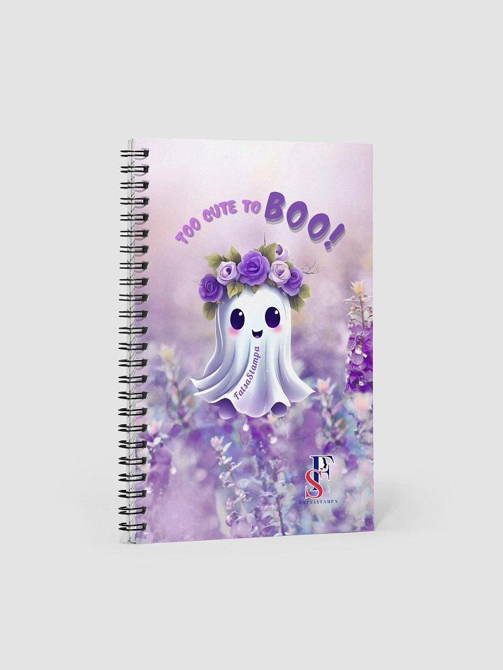 Cute Ghost Spiral Notebook product image (1)