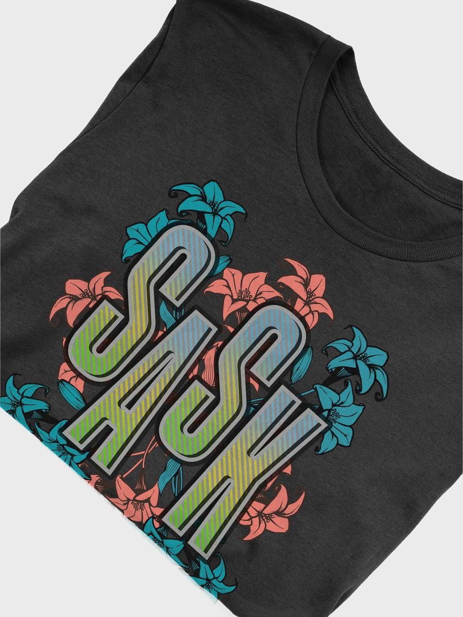 Sask Saskatoon Saskatchewan Floral Gradient T-Shirt product image (6)