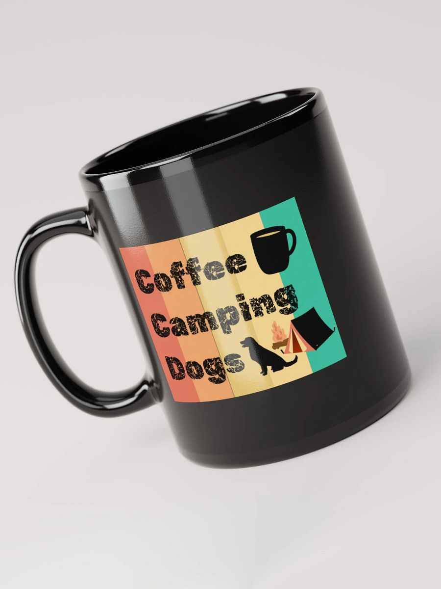 Camping Lover - Coffee Camping Dogs Black Coffee Mug product image (3)