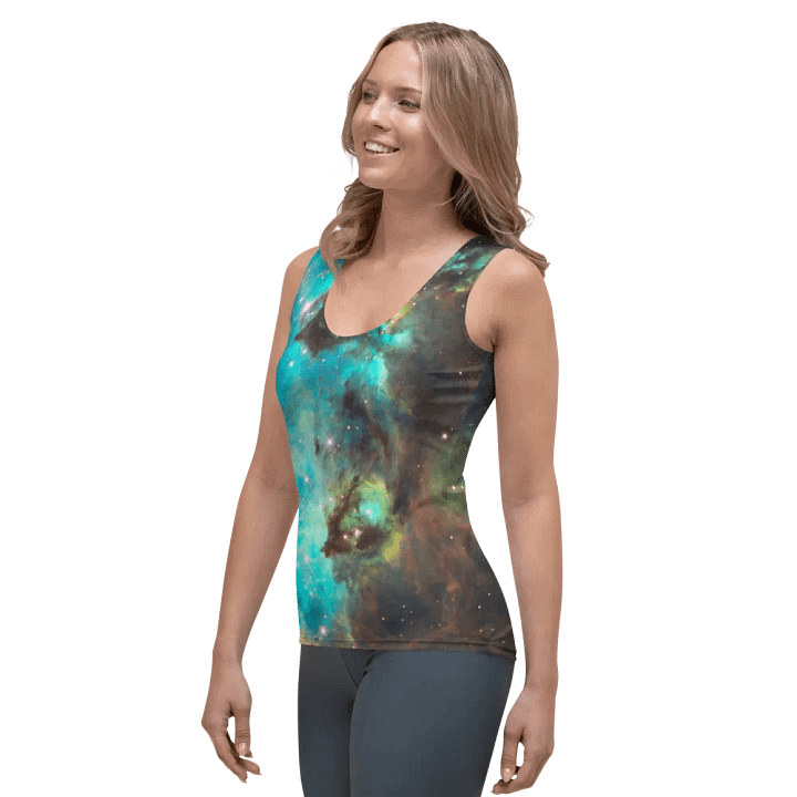 Green Galaxy Tank Top product image (2)