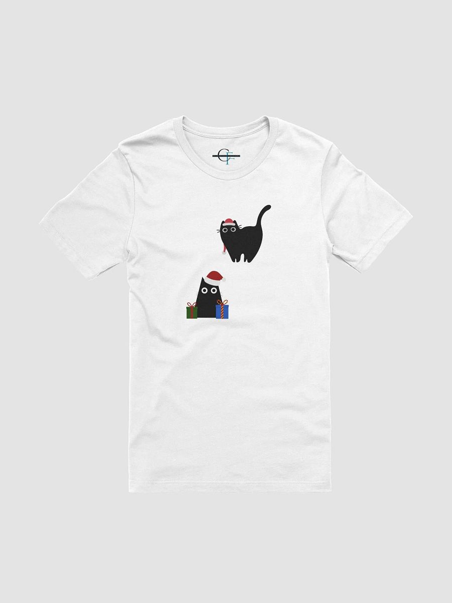 Christmas Cats Duo T-Shirt, Black Cat Christmas product image (1)
