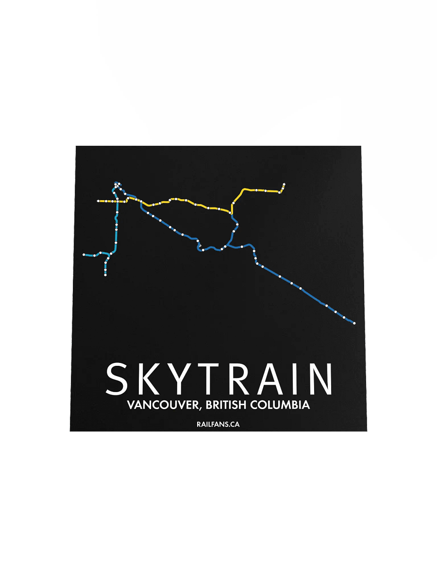 The Rail Fans Canada Transit Map - SkyTrain product image (4)