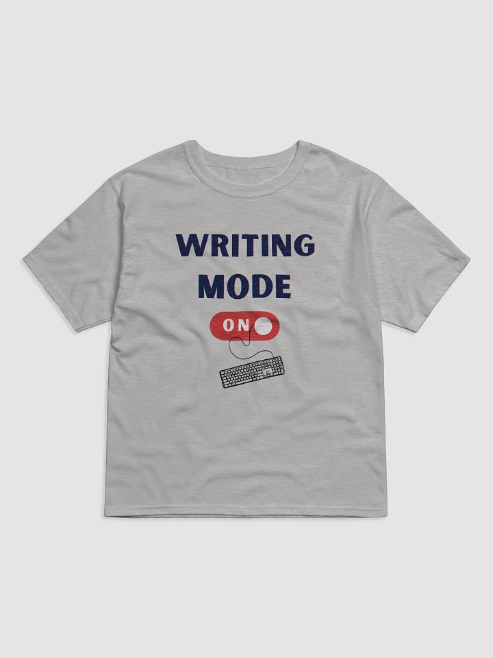 Writing Mode On - Relaxed Grey T-shirt product image (1)