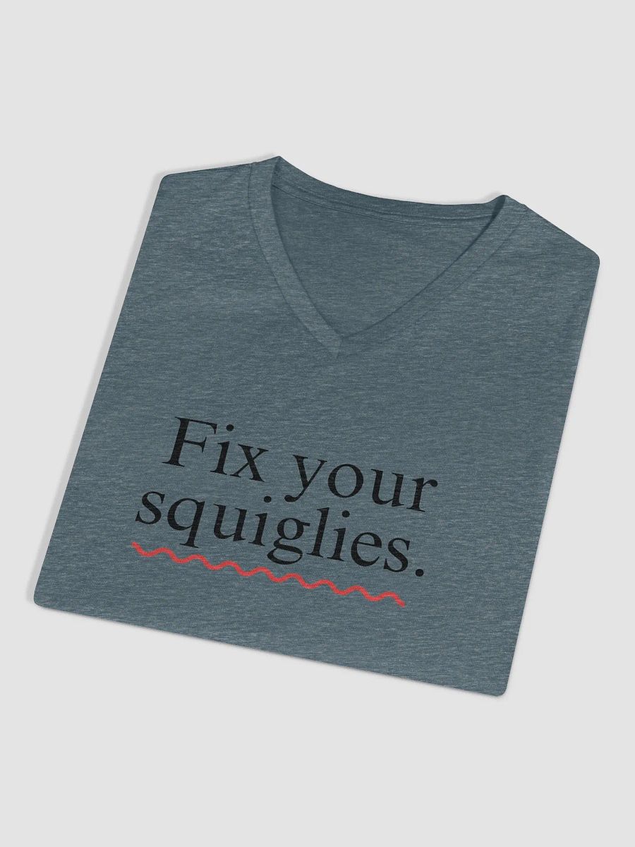 Womens Fix Your Squiglies V-neck Tee product image (2)