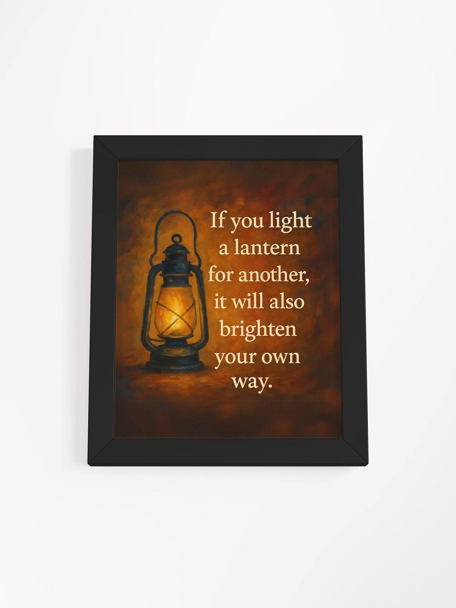 Light a Lantern – Framed Poster product image (1)