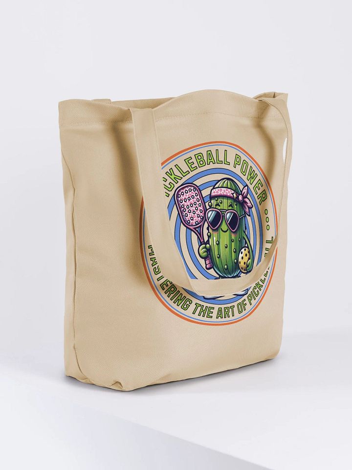 Pickleball Power Mastering The Art Of Pickleball Organic Cotton Tote Bag product image (4)