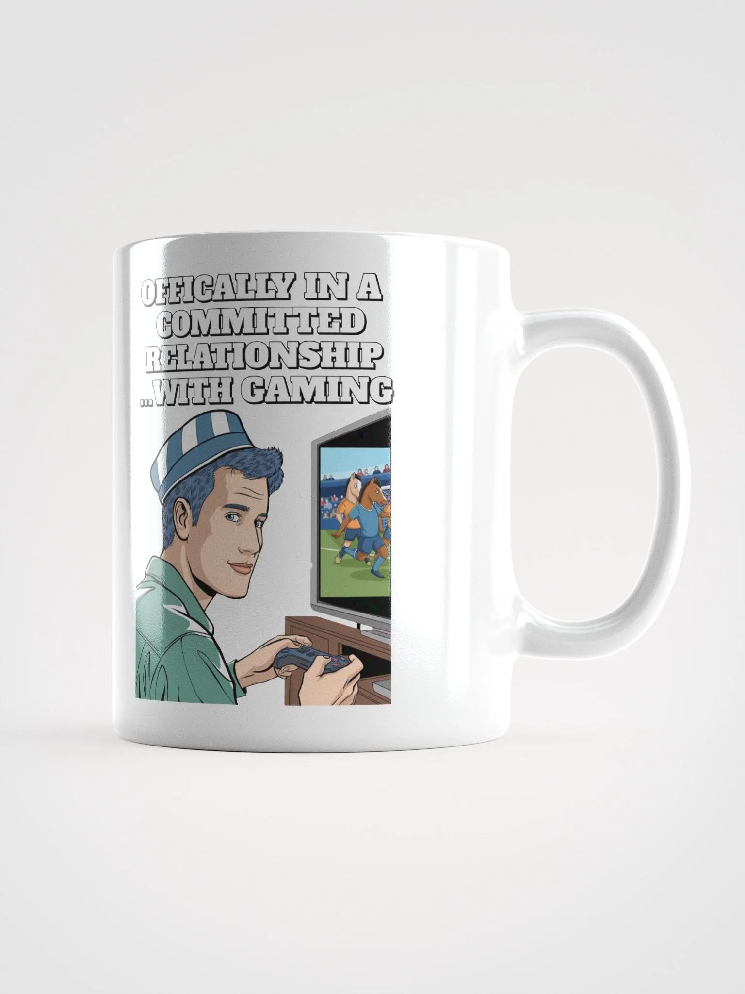 Offically In A Committed Relationship...With Gaming Funny White Coffee Mug product image (15)