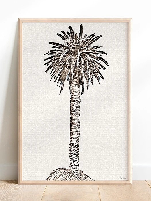 One Palm Tree - Parchment - Download product image (2)