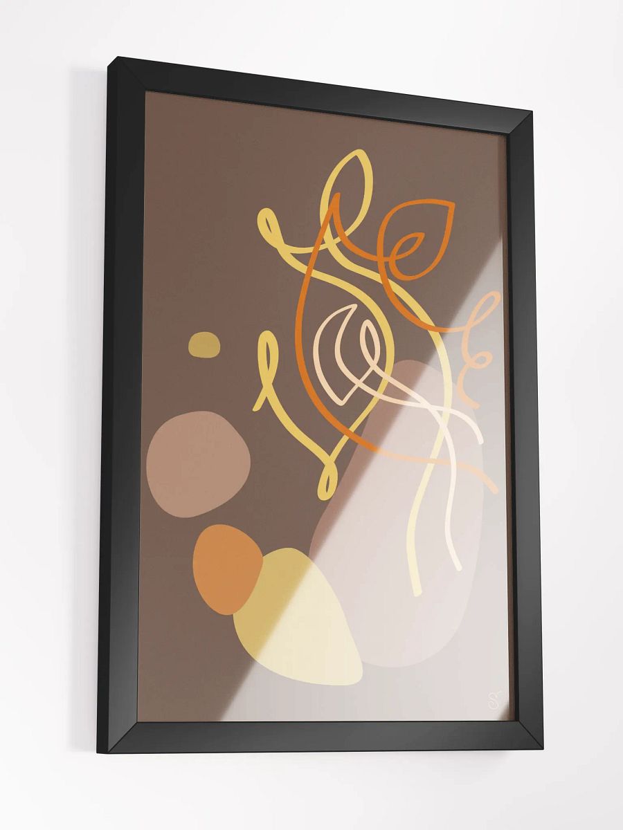 Flowing Earthy Abstract Framed Poster - Abstract Image No. 5 product image (18)