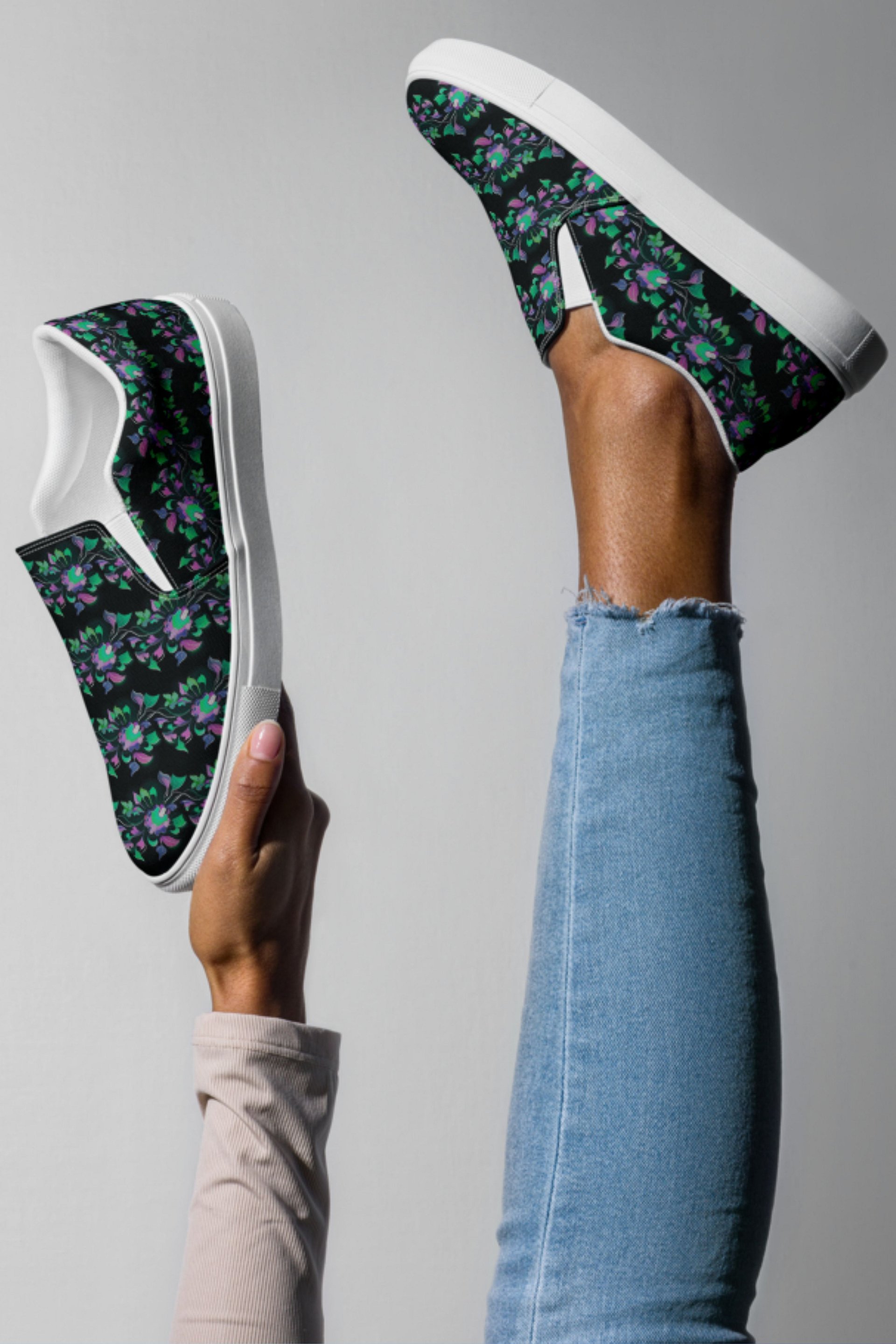 Floral Themed All Over Print Shoes product image (1)