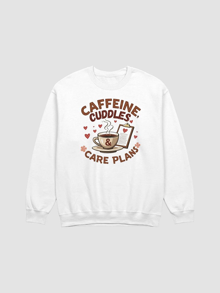 Caffeine, Cuddles, & Care Plans Classic Crewneck Sweatshirt product image (6)
