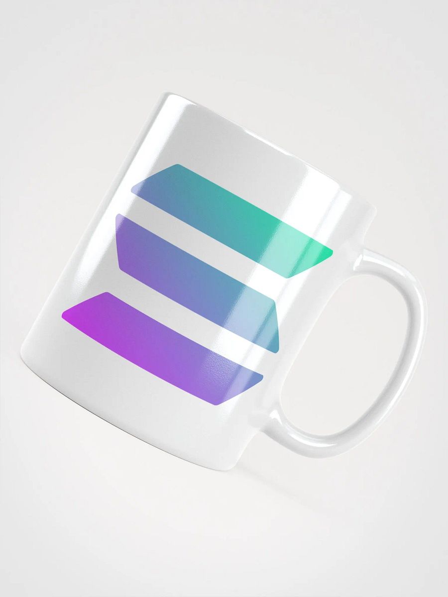 Solana Logo White Glossy Mug product image (3)