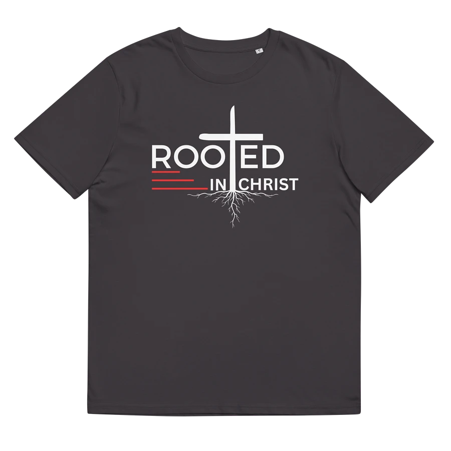 Rooted in Christ - Colossians 2:7 Unisex organic T-Shirt product image (2)