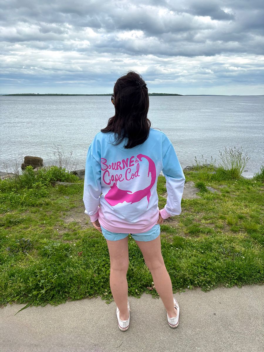 Unisex | BOURNE to Cape Cod™ Sweatshirt | Pastel Tie-Dye Vibes | BRN.2C.C.™ | Eco-Friendly Comfort product image (3)